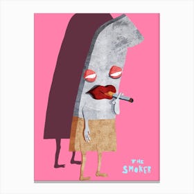 The Smoker Canvas Print