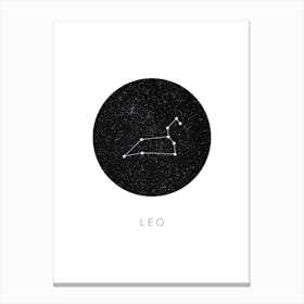 Leo Constellation Canvas Print