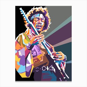 Jimi Hendrix art Canvas Print