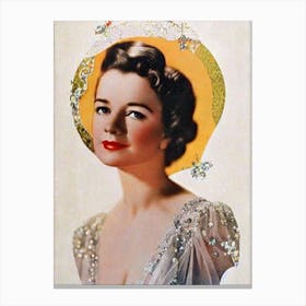 Helen Hayes Retro Collage Movies Canvas Print