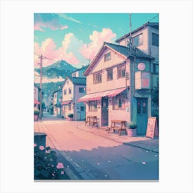 Anime Town Canvas Print