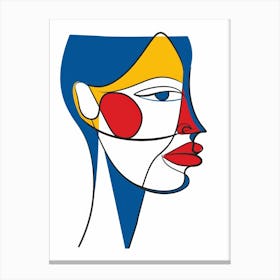 Face Of A Woman 26 Canvas Print