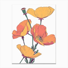 Poppies 131 Canvas Print