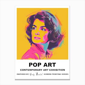 Poster Jackie Pop Art 2 Canvas Print