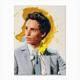 Eddie Redmayne Retro Collage Movies Canvas Print