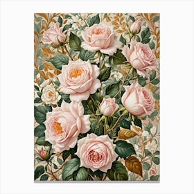 Pink Roses Canvas Print