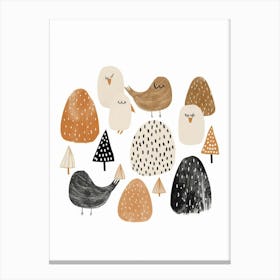 Birds In The Forest 1 Canvas Print