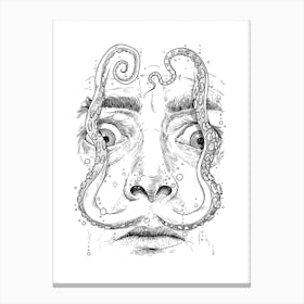 Octopus Dali Canvas Print