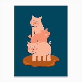Pig Tower Canvas Print