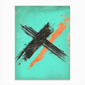 Cross - Painting Canvas Print