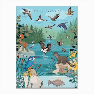 British Lake Life Copy Canvas Print