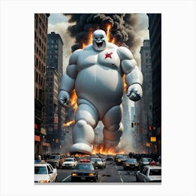 The Monstrous Giant with One Eye Wreaks Havoc Canvas Print