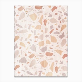 Abstract pastel Watercolor terrazzo 2 Canvas Print