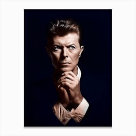 Color Photograph Of David Bowie 1 Canvas Print