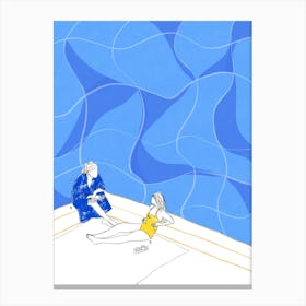 Summer Blue Talk Canvas Print