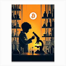 Bitcoin Scientist 3 Canvas Print