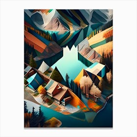 Aerialmountainview 1 Canvas Print