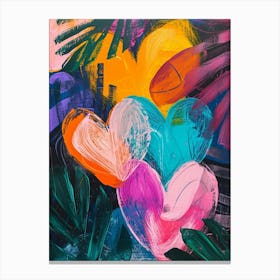 Heart Brushstrokes 1 Canvas Print
