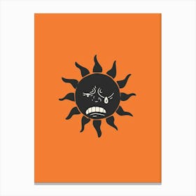 Angry Sun Canvas Print