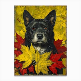 Autumn Dog Canvas Print