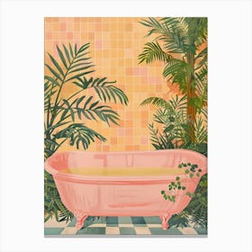 Pink Bath 1 Canvas Print