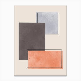 Squares in harmony 4 Canvas Print