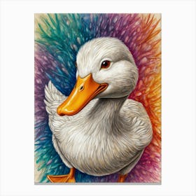 Duck Painting Canvas Print