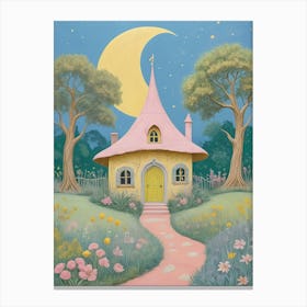 Little Yellow Fairy House Stampe su tela