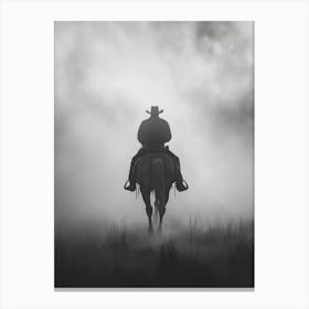 Cowboy In The Fog Stampe su tela