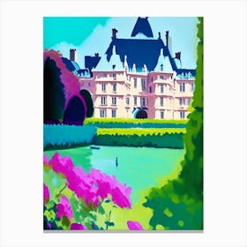 Château De Chantilly Gardens, 1, France Abstract Still Life Canvas Print