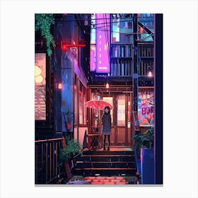Vibrant Alley Canvas Print