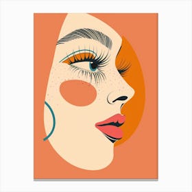 Face Of A Woman 86 Canvas Print