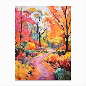 Autumn Gardens Painting Gothenburg Botanical Garden Sweden 1 Canvas Print