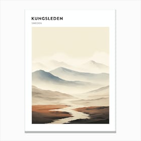 Kungsleden Sweden 1 Hiking Trail Landscape Poster Canvas Print