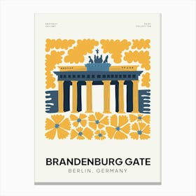 Travel Brandenburg Gate Berlin Germany Abstract Gallery Canvas Print