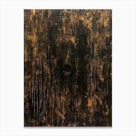 'Black And Gold' 10 Canvas Print