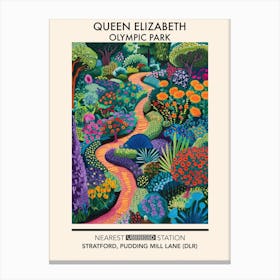 Queen Elizabeth Olympic Park London Parks Garden 4 Canvas Print