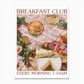 Breakfast Club Cheese And Charcuterie Board 2 Canvas Print