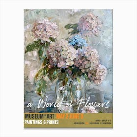 A World Of Flowers, Van Gogh Exhibition Hydrangea 4 Canvas Print