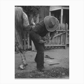 Untitled Photo, Possibly Related To Mormon Farmer Shoeing A Horse, Santa Clara, Utah By Russell Lee 3 Canvas Print