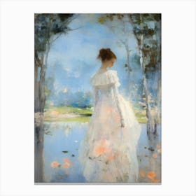 'The Girl In White' Canvas Print