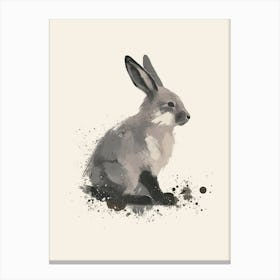 Silver Fox Rabbit Nursery Illustration 1 Canvas Print