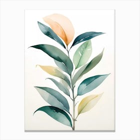 Watercolor Leaf 1 Canvas Print