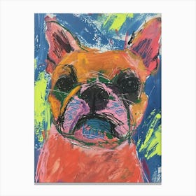 British Bulldog Acrylic Painting 1 Canvas Print