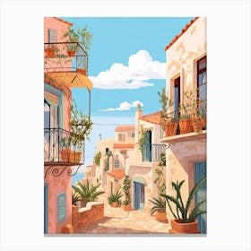 Paphos Cyprus 5 Illustration Canvas Print