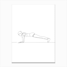 Plank Pose Canvas Print