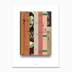 Phillip Larkin - Book Lover Abstract Print -First Edition Covers Lienzo