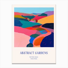 Colourful Gardens Red Butte Garden Usa 3 Blue Poster Canvas Print