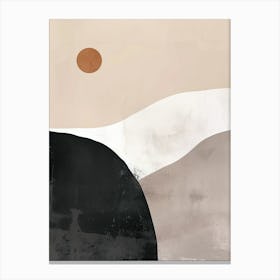 Shadows Of Harmony Minimalist Style Canvas Print