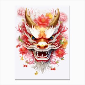 Dragon Mask Illustration 2 Canvas Print